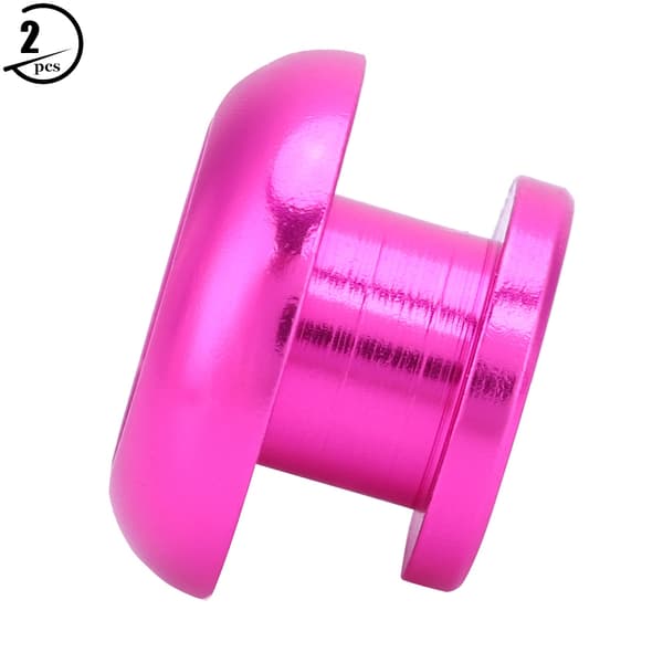 2 st Strap Lock Buckle Endpin för Gitarr Bas Ukulele med Brickor Skruvar (Lila)