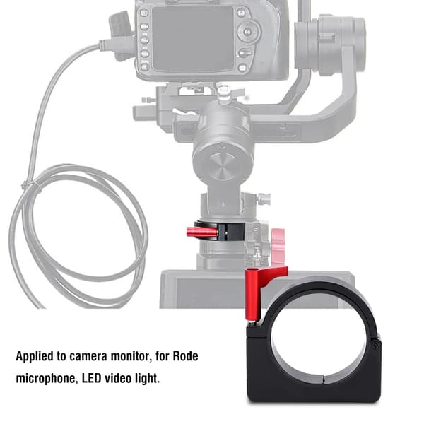 Cold Shoe forlængeradapter ringmontering til DJI Ronin S med 1/4\" & 3/8\" skruer