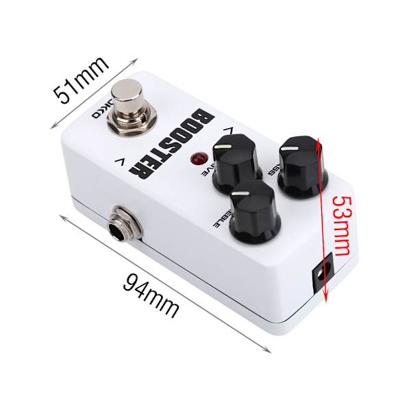 KOKKO FBS2 Mini Booster 2 Band EQ Gitarr Effekt Pedal Gitarr Tillbehör