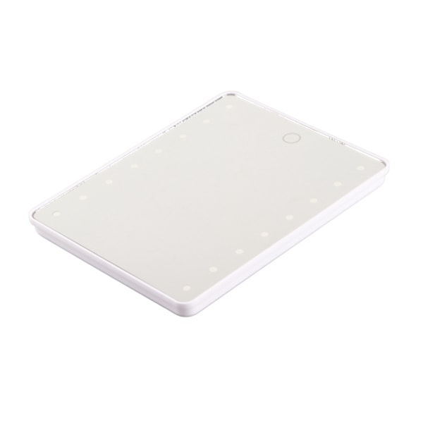Touch Screen Makeup Mirror 16LED Dimmable Tabletop Lighted Cosmetic Vanity Mirror