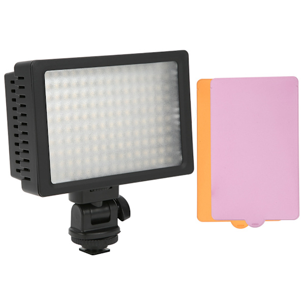160LED Video Fotografering Fyllningsljus 5400K/3200K Ljusstyrka Steglös Dimning SLR-kamera