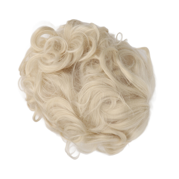 Kvinners korte krøllete parykker Mote Klassisk glans Varmebestandige korte blonde parykker for daglig fest Kveld Cosplay
