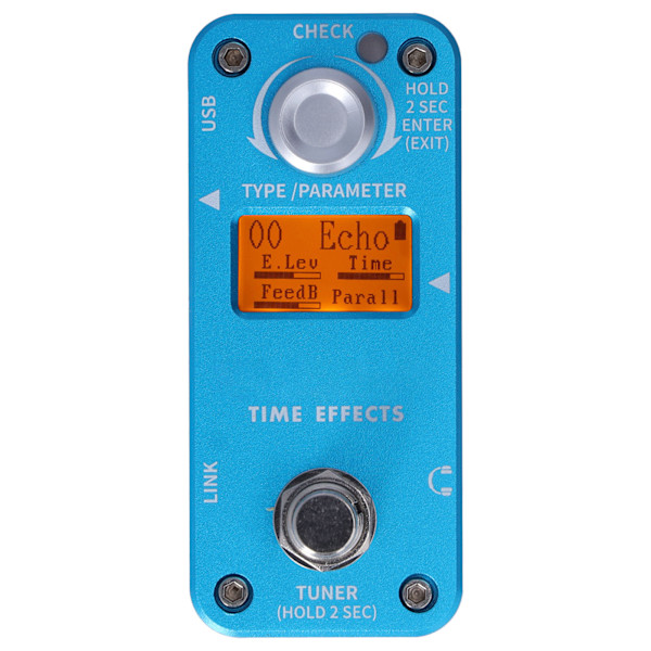 Fördröjningsreverb-effektpedal Cycle Overload Elektrisk gitarr Effektor Musikinstrument Tillbehör