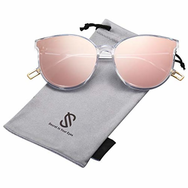 Mode runda solglasögon för kvinnor män Oversized vintage nyanser SJ2057