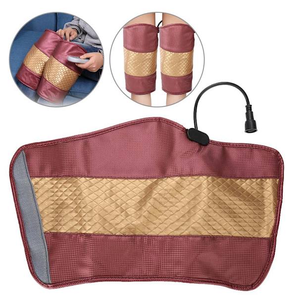 Elektrisk värmande knäskydd infraröd vibrationsbandage massage terapi benmassageapparat