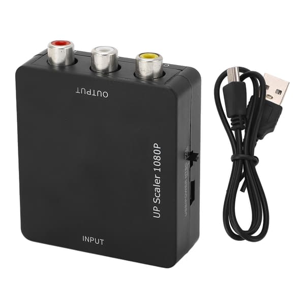HD til AV-konverter HD Multimedia Interface til AV Videokonverter Splitter 1080P Høydefinisjon RCA Kompositt Adapter