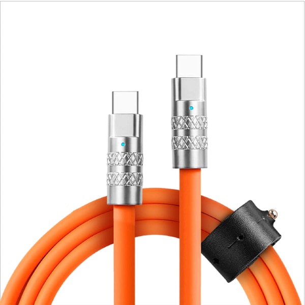 Statik TSumoCharge USB C till USB C-kabel 3,9 fot, 120W snabbladdningskabel, flytande silikon USB C-kabel, stöd för dataöverföring typ C till typ C-kabel