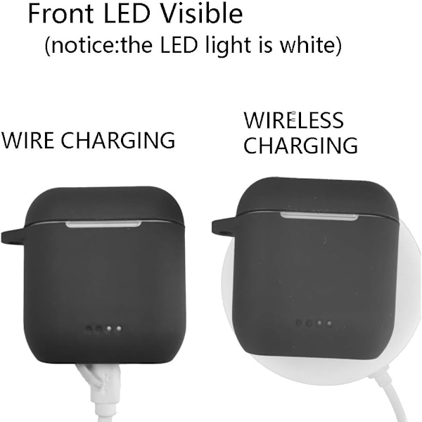 Beskyttende silikoneetui kompatibelt med Tozo t6, Front LED synlig, Premium tilbehør Sh0ckproof tozo t6 etui med nøglering. red