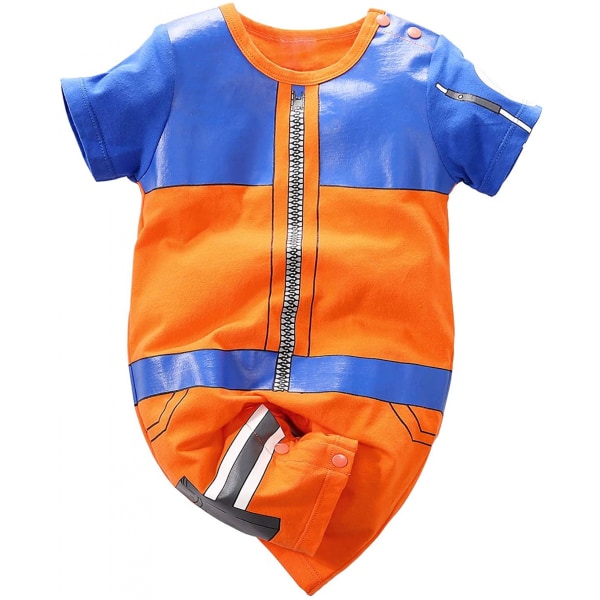 AVEKI Baby Nyfödda Jumpsuits Lovely Cartoon Romper, 9-12 månader, 80CM,Orange-1