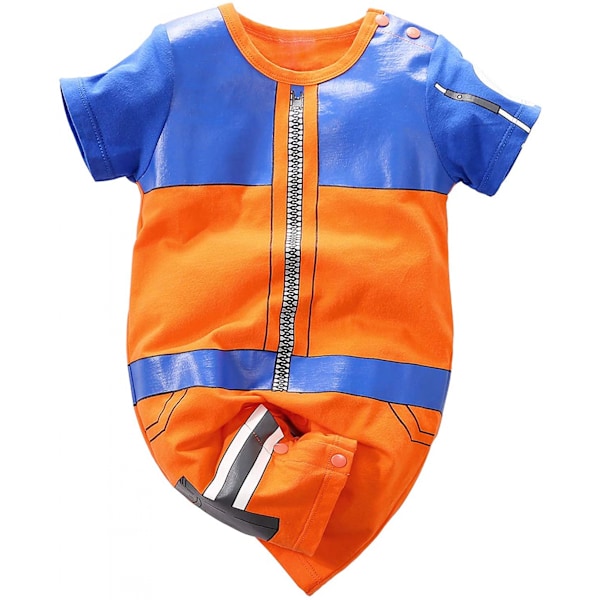 AVEKI Babykläder Nyfödda Jumpsuits Härlig Cartoon Romper, 12-18 Månader, 90CM, Orange-1