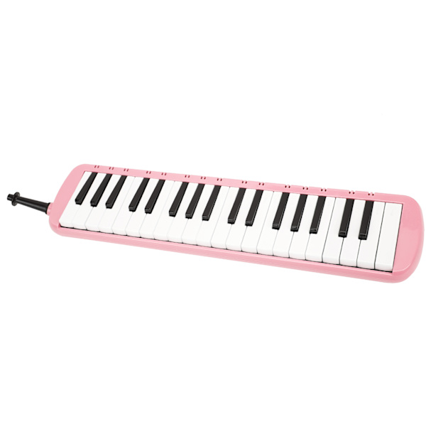 Melodica 37 tangenter keyboard blæseinstrument til begyndere og professionelle træningPink