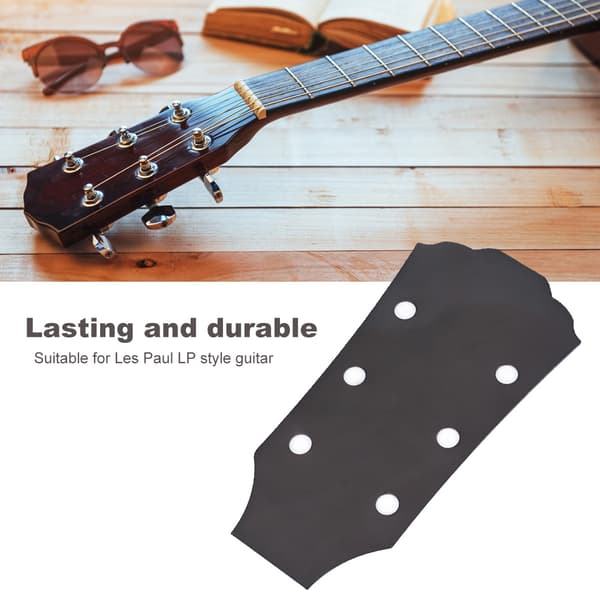 Gitarhodeskallmal for LP-gitarer, krom, erstatning, svart