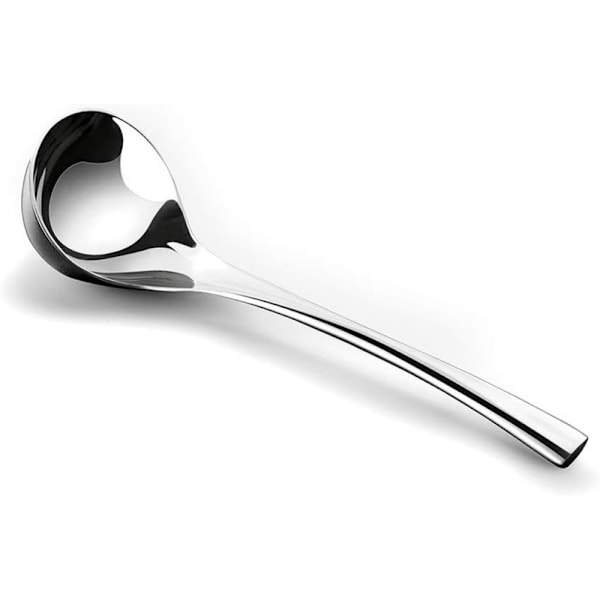 Liten suppesleiv, sausesleiv, saussuppesleiv, 1 pakke hulhåndtak SUS 304 (18/10) rustfritt stål 8'' sleiv