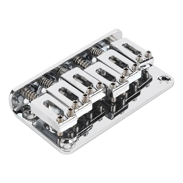 6-strängad gitarrstallersättning i zinklegering, elektrisk gitarrstall, sadelstall, musikinstrumenttillbehör, silver