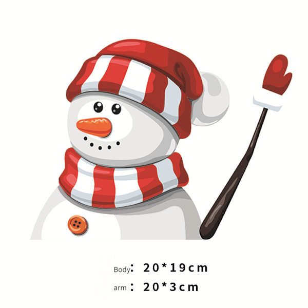 (2-pack) Jultomte torkarbilsdekal ingen rem bil bakre fönsterglasdekal juldag bildekal (stil 2)