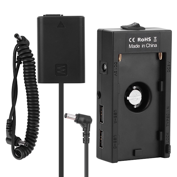 F01AF970 Batteriadapter till FW50 Full Decode Dummy Batteri Set för Sony A7 A7II A7R A7S
