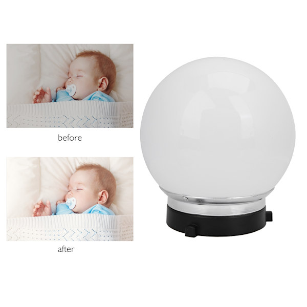 15cm Universal Fotografi Diffuser Dome Softbox Studiotillbehör för Baby Barn