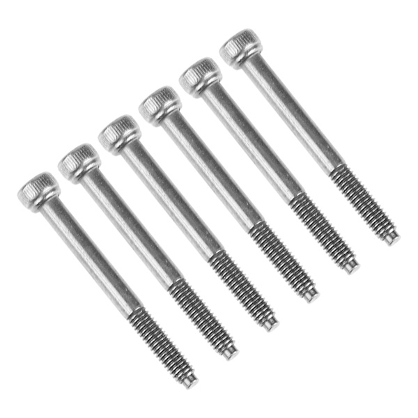 6 stk 42mm elektrisk gitarbro skruer dobbeltlåsende tremolo bro skrue svart nikkel