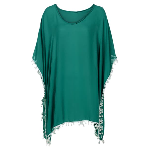 Naisten Chiffon Uimapuvun Rantojen Uimapuvun Peite --- Vihreä E (Koko 2XL)