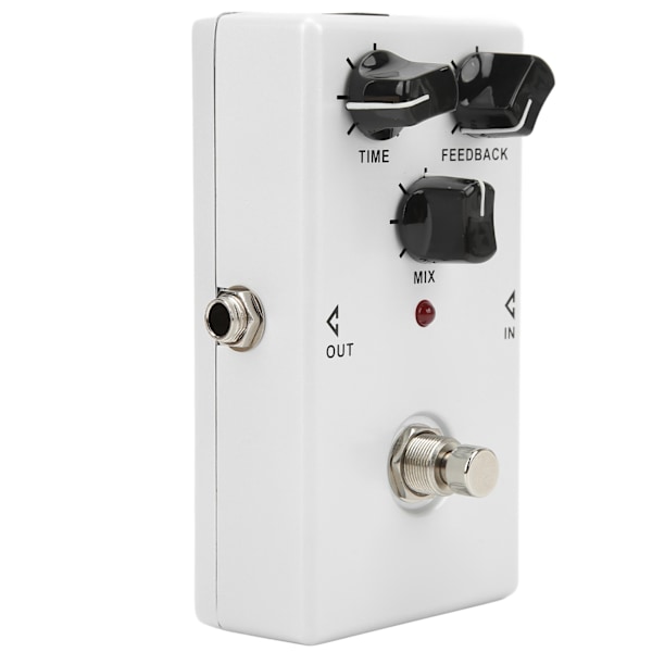 Fördröjningspedal BBD Analog Krets Elektrisk Gitarr Monoblock Effekt med 3 Justeringsknappar 30mA