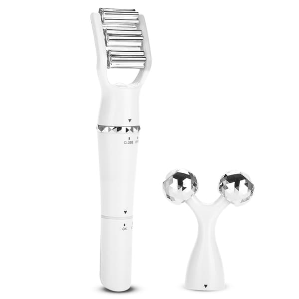3i1 3D Roller Massager Ansiktsløft Kroppsslankende Hudstrammende (Hvit)