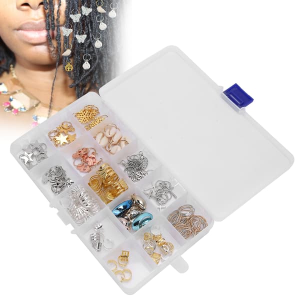 DIY Hår Flette Ringer Snøfnugg Blad Anheng Dreadlocks Ring Hår Dekorasjon Tilbehør