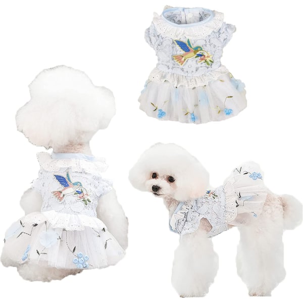 Dog Clothes Cute Dog Clothes Puppy Dog Princess Clothes Girls Dog Shirts Skirts Spring Summer Cat Clothes Dog Clothes (S Size)