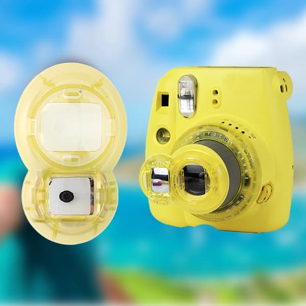 Plast Nærbilde Universal Linse Selvportrett Speil for Instax Kamera Mini 7S 8/8+/9 (Gul)