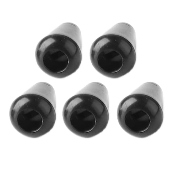 5 st Pickup Selector Switch Tip Elektrisk Gitarr 5 Växelspak Knopplock Plast Hatt Universal Tillbehör Svart