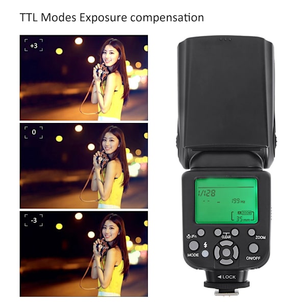 TRIOPO TR-982II TTL 1/8000 Trådlös Master Slave Flash Speedlite för Canon För Nikon SLR-kamera