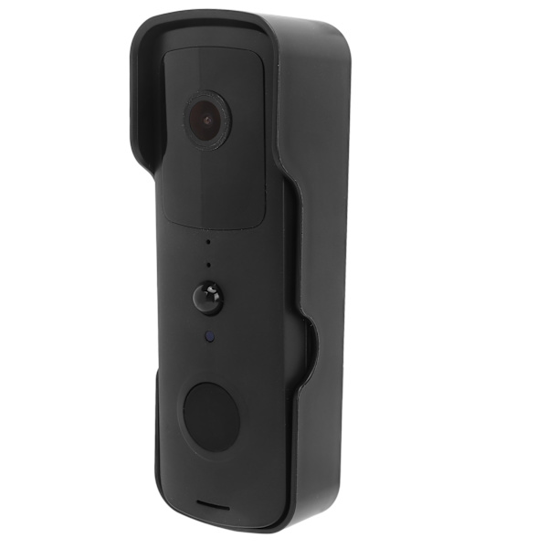 1080P Wifi Smart Trådlös Video Dörrklocka Låg Energiförbrukning Röst Intercom Övervakning Dörrklocka Svart