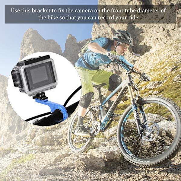 Aluminiumlegering Actionkamera Bas Cykelklämma Fäste Tillbehör för Goproblue