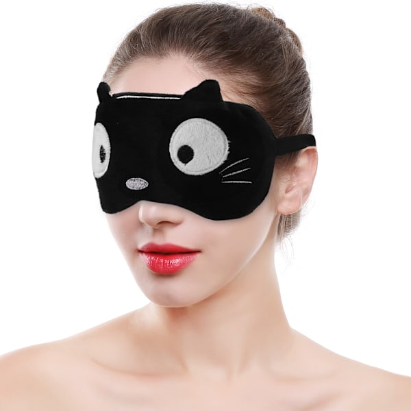 USB Varmt Kompress Øjenplaster Justerbar Malurt Træthed Linderung Varmeterapi Blindfold