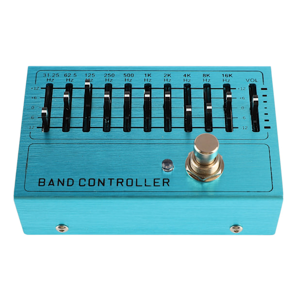 Instrument Band Controller Guitar Tone Preamplifier 10 Bands EQ Uafhængig Output Volume Justering Forstærker