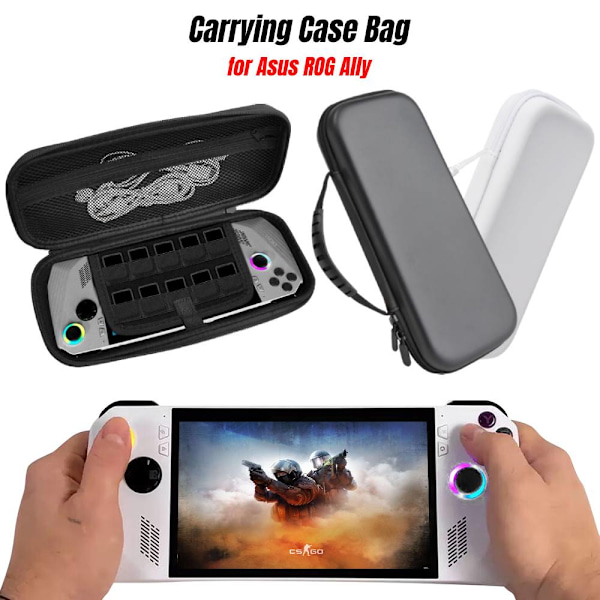 Läderfodral för Asus ROG Ally - Stötsäkert Skyddande Resefodral Förvaringsväska för Asus ROG ALLY Konsoltillbehör