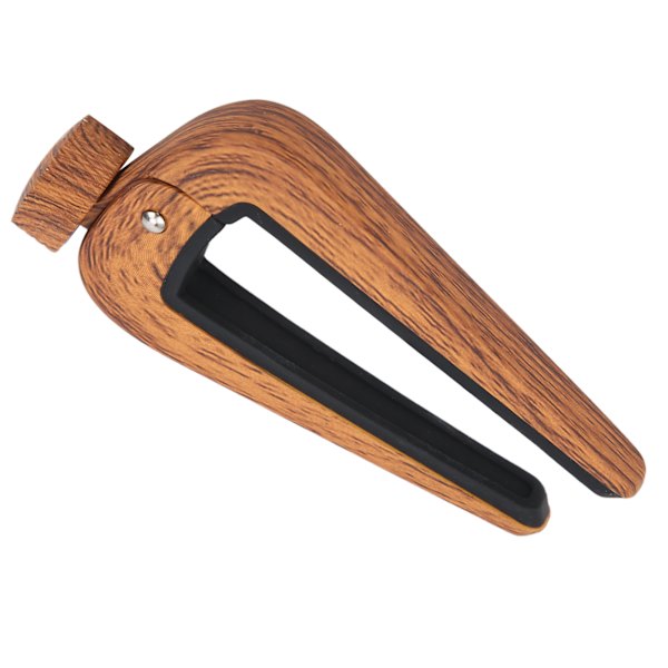 Flanger Gitar Capo Ukulele Tuning Spenning Multifunksjonelt Musikk Instrument Tilbehør Mørkt Trefiber