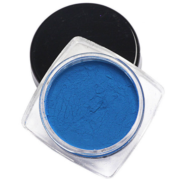 Temperaturförändring Färg Glitter Manikyr Nagelkonst Gradient Pulver & Smear Stick 8#Blå