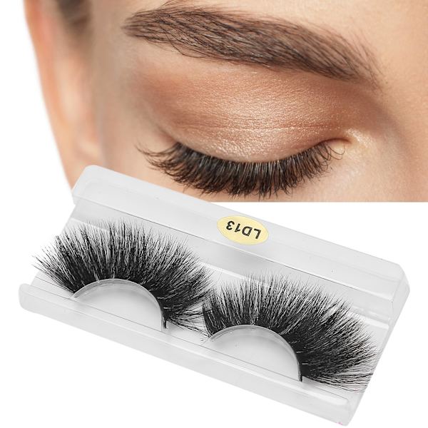 5D 25mm Falska Ögonfransar Makeup Falska Ögonfransar Fluffy Curling Långa Falska Ögonfransar LD13