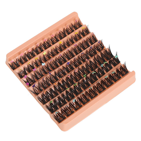 Individuelle vipper blandet 7 rader 63 klynger myke fluffy fine rot realistiske vippeextensions