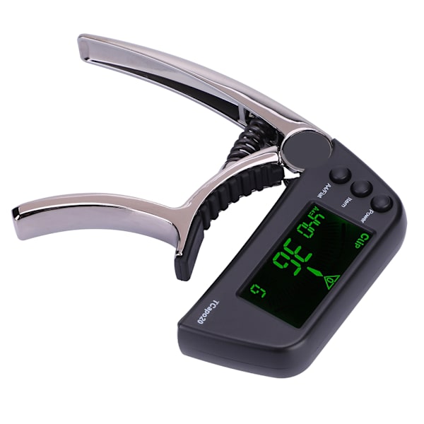 Meideal 2 i 1 TCapo20 Capo Tuner med LCD til Guitar Bass(Sort)