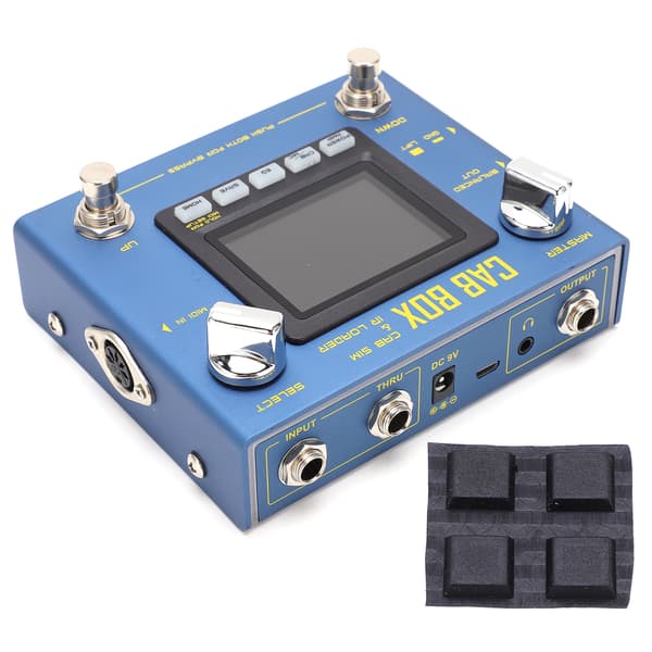 CAB BOX Pedal Elektrisk Basgitarr Effekt med Kabinettmodellering IR Laddning Amp Simulator R‑08