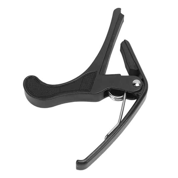Gitarr Capo Alloy Snabbkoppling Elektrisk Gitarr Capo Set med 2PCS Gitarrplektrum för Banjo Mandolin Svart