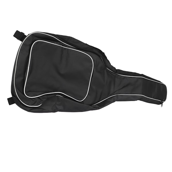 Gitarrväska med vadderad gigbag, vattentät, tjock vit sidobomull, axelrem