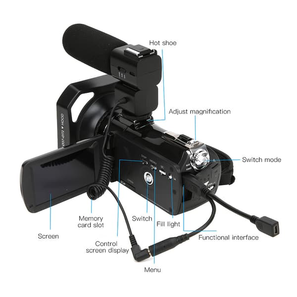 VBESTLIFE AC3-IPS 4K WiFi 3.1” Touch Screen Digital Video Camera