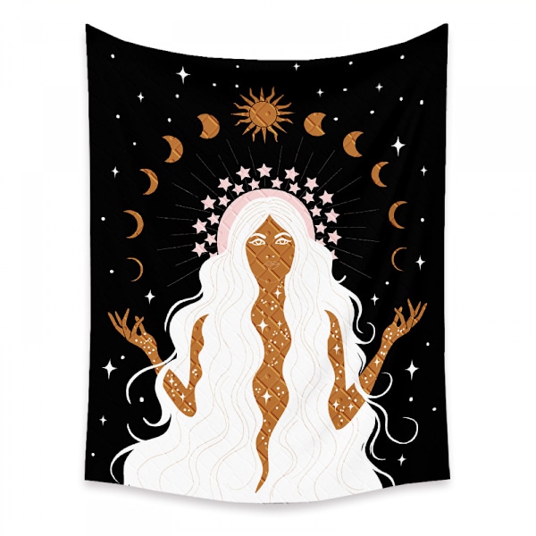 Wekity Boho Gobelin Æstetisk Kunst Hjem Baggrund Stof Dekoration Gave Gobelin Stue Soveværelse Dekoration (520-3, 39 X 59 tommer)
