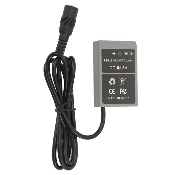 PS BLS5 BLS1 Dummy Batteri DC-kobler til Olympus Pen E PL7 E PL5 E PM2 til Stylus 1 1s OM D E M10 E M10 til Mark II III AC100-240V EU-stik