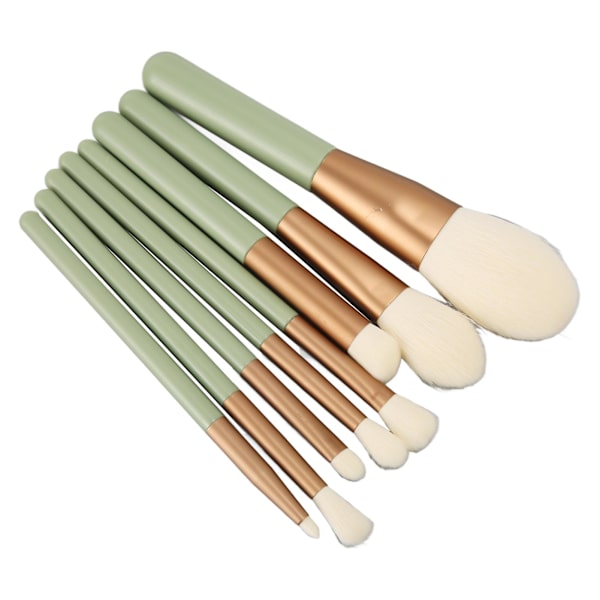 8PCS Makeup Brush Set - Bløde Børster - Professionelle Bærbare Kosmetiske Børster til Hjem og Rejser