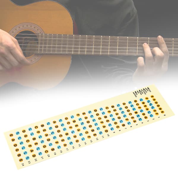 Guitar Fretboard Note Decals Fingerboard Frets Map Sticker til øvelse