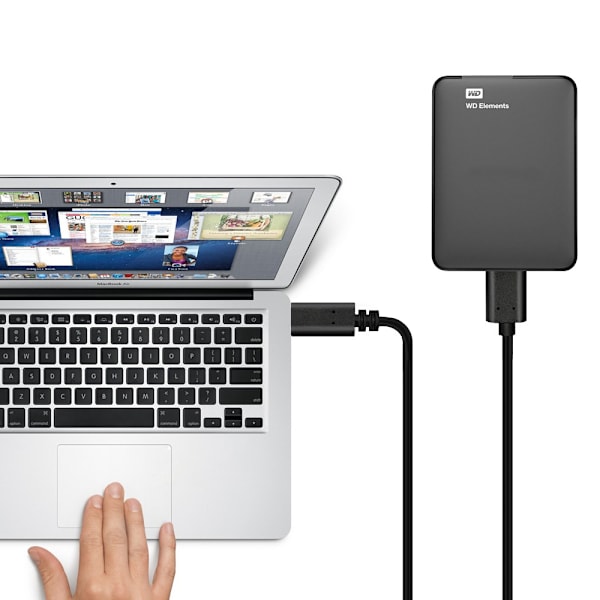0,35 m typ-c till mikro 3.0 datakabel för MacBook mobiltelefon anslutning mobil hårddisk kabel, 4-pack