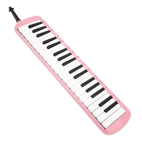 Melodica 37 tangenter keyboard blæseinstrument til begyndere og professionelle træningPink